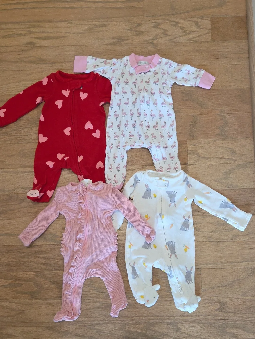 4 Newborn Onesies - Like New & New